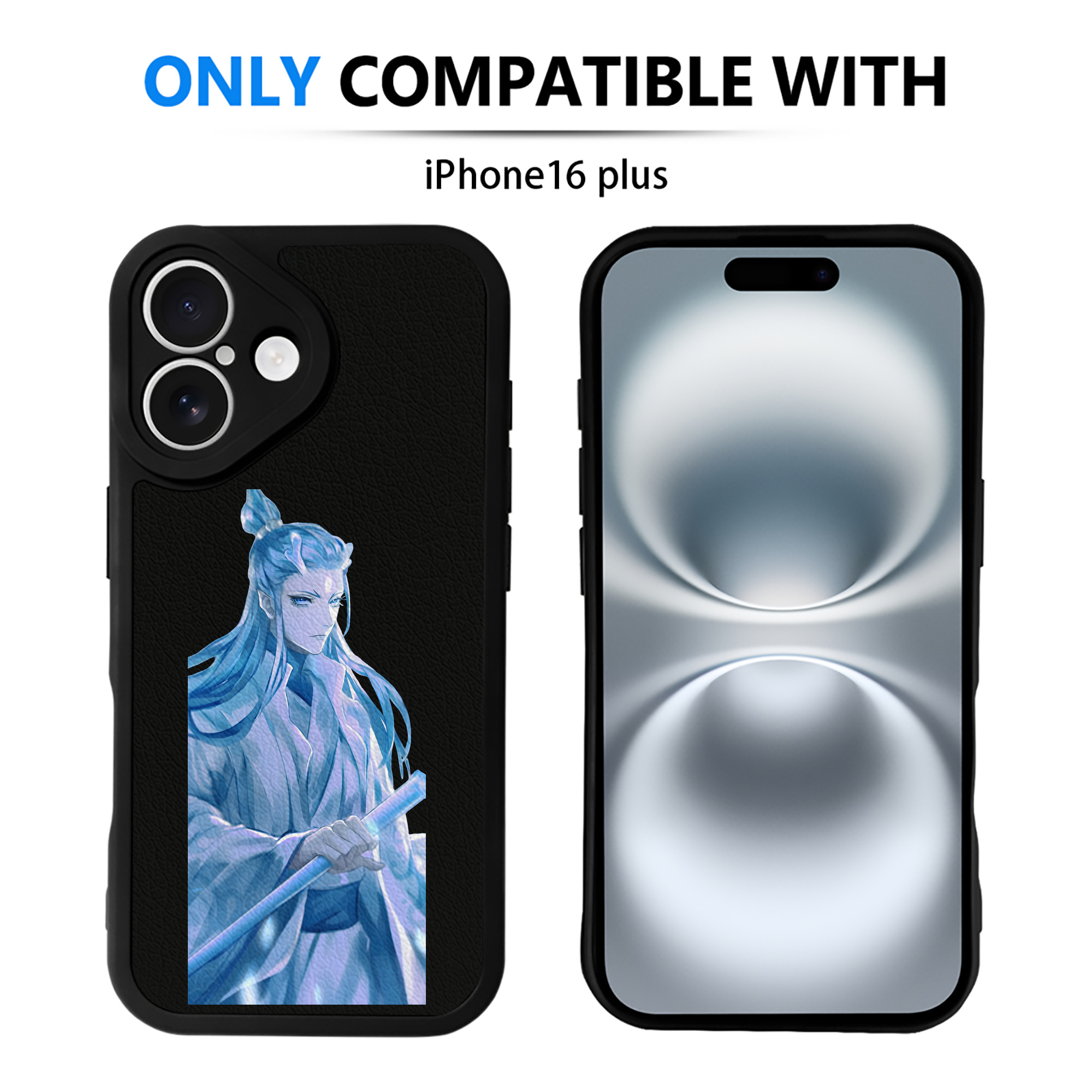 （画像用） Ne Zha 2 ナタ 魔童の大暴れ 【iPhone 16シリーズ対応】シリコンスマホケース（レザー調） 材質：シリコン